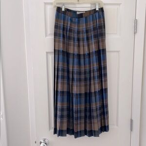 Plaid vintage pleated skirt by Jaeger - 12